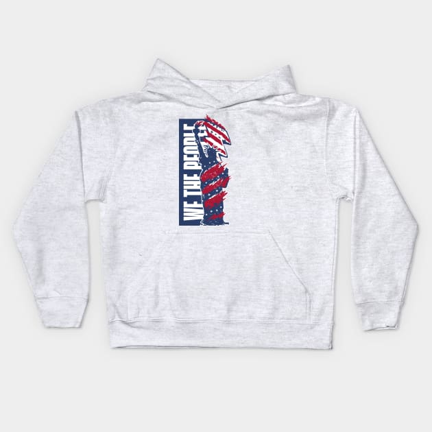 We The People 4 July Kids Hoodie by Quotigner